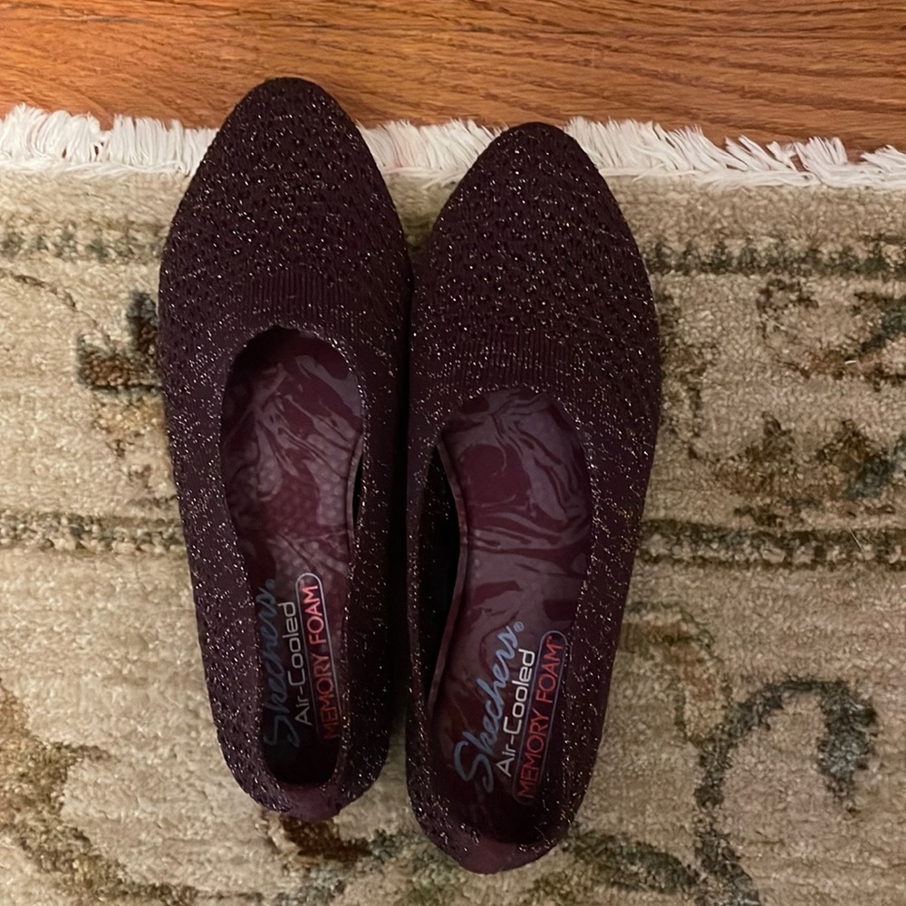 Purple shoes
